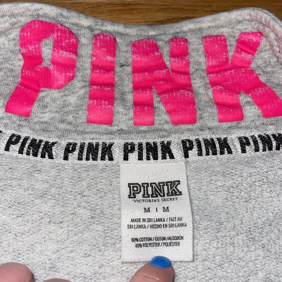 Pink quarter zip sweatshirt medium - Picture 2 of 4